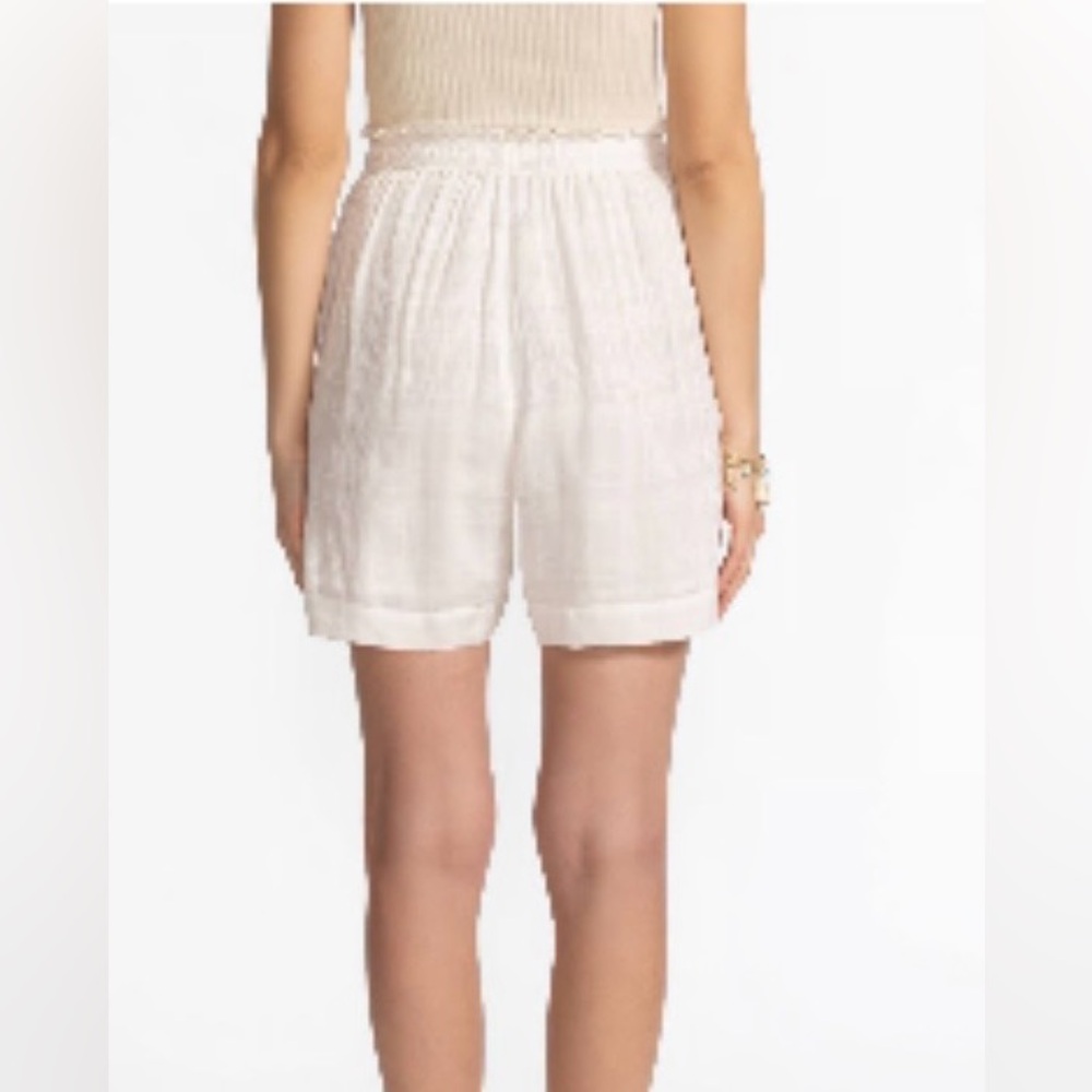 NWT Johnny Was “Trapunto” paper bag shorts in Black; size S - Picture 6 of 6